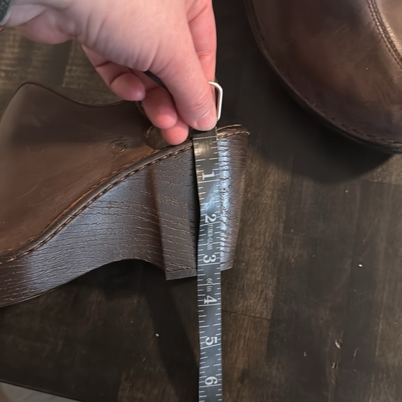 Born Brown Leather Sling Back Mule Clog Size 9 - Picture 8 of 8